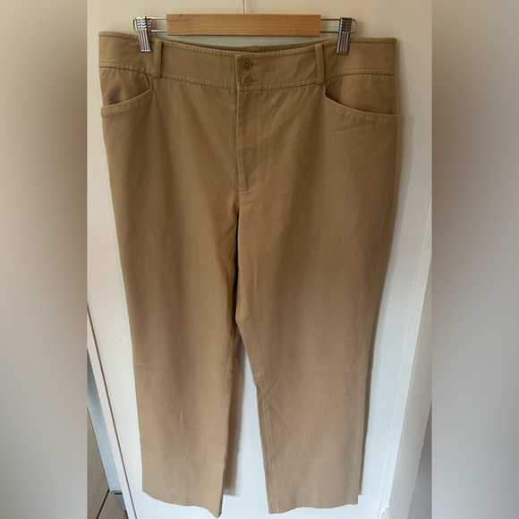 Ralph Lauren Pants - Ralph Lauren Beige Cotton-Blend Pants